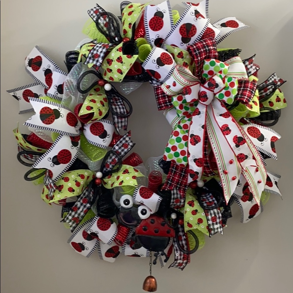 Ladybug wreath